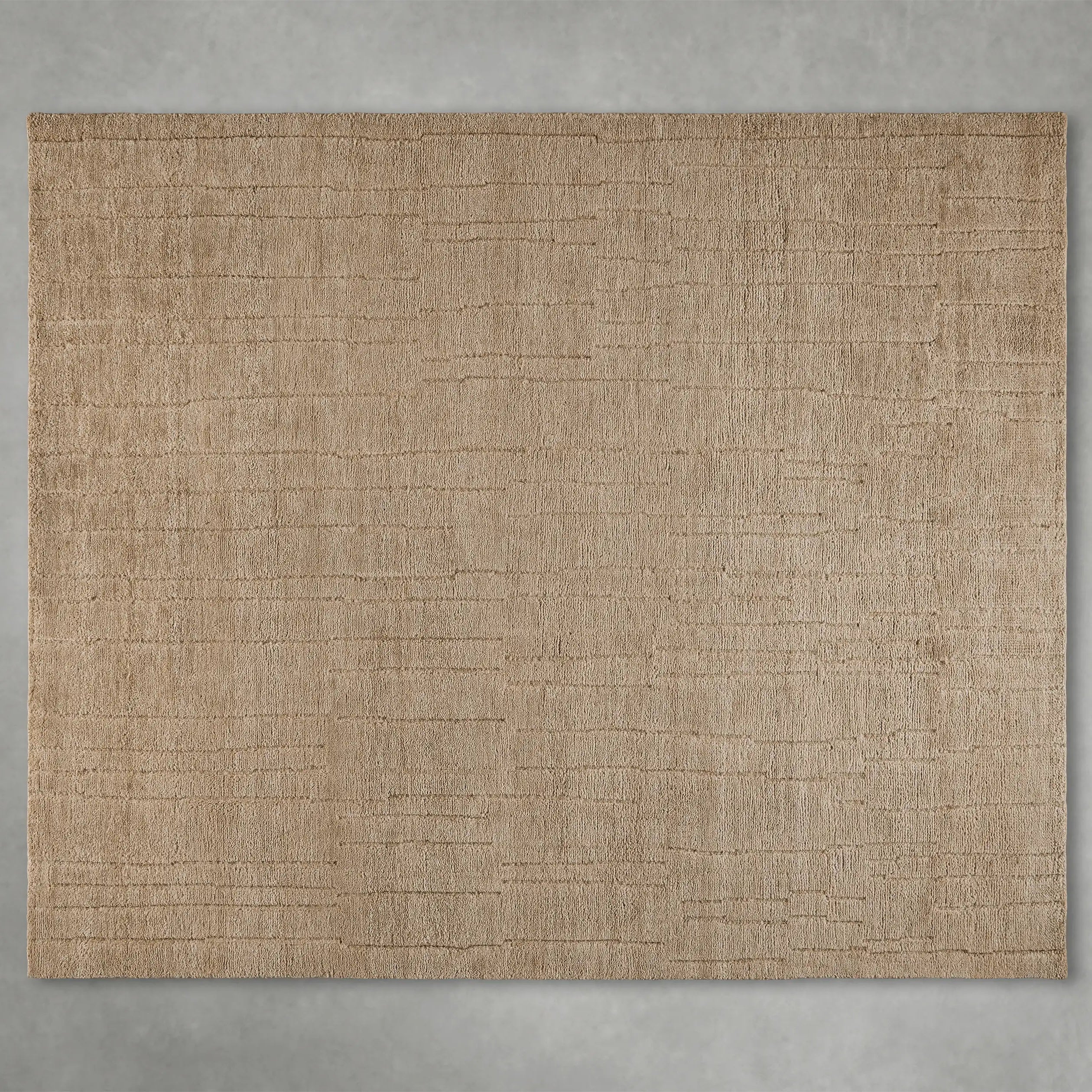 Walter Hand-Knotted Rug New Zealand Coarse-Carded Wool Carpet