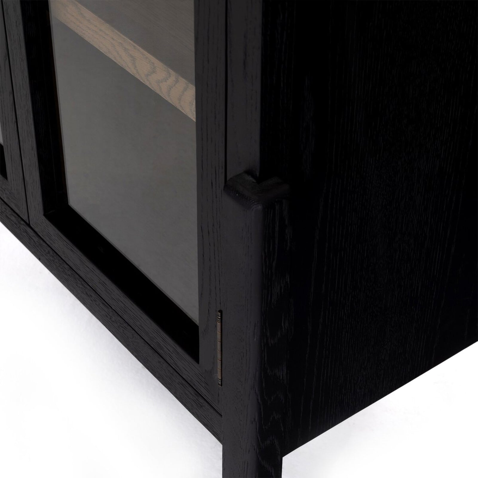Hattie Open Bookcase Glass Door Tall Display Cabinets Wood File Cabinets Dining Sideboards
