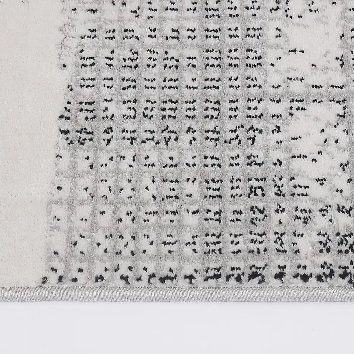 Xiangshe Textured Grid Modern Area Rug Artistic & Retro Minimalist & Rational Style Carpet
