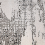 Xiangshe Layered Linear Abstract Neutral Area Rug with Deconstructed Sketch Style Carpet
