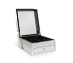 Luxury Lapiaz Watch Box with Polished Stainless Steel & Premium Watch Storage Design