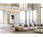 Luxury Diamond Floor Safe with Hidden Watch Winder & Certified High-Security Storage System