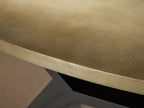 Recycled Metal Dining Table with Vertex Iron Base & One-of-a-Kind Surface