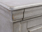 Giada Bell'Arte Vintage Console Storage Cabinet Handcrafted Italian Antique Grey Entryway Cabinet