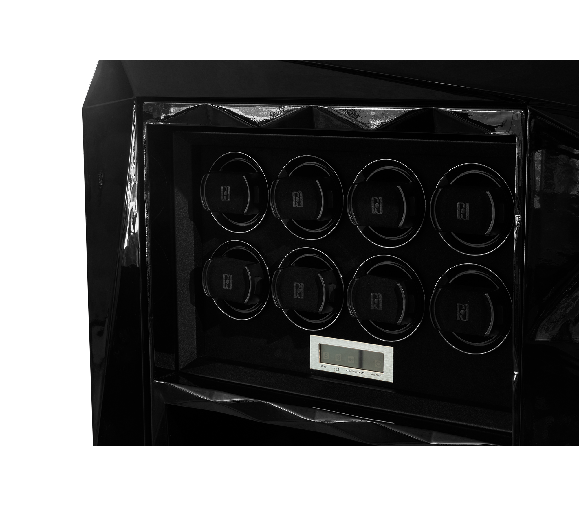 Luxury Diamond Floor Safe with Hidden Watch Winder & Certified High-Security Storage System
