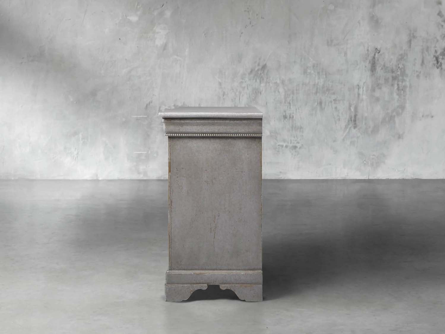Giada Bell'Arte Vintage Console Storage Cabinet Handcrafted Italian Antique Grey Entryway Cabinet