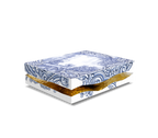 Luxury Carrara Marble Coffee Table with Sculptural Brass Frame & Organic Design