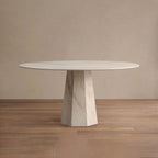 Modena Round Dining Table with Italian Marble Top