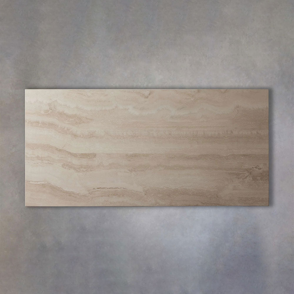 Ilaria Rectangle Natural Travertine Stone Dining Table