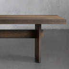Mihaela Rectangle Oak Wood Dining Table