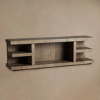Leandro Oak Wood Media Console Entryways Table Wabi-Sabi Modern Minimalism Style Entrance Table