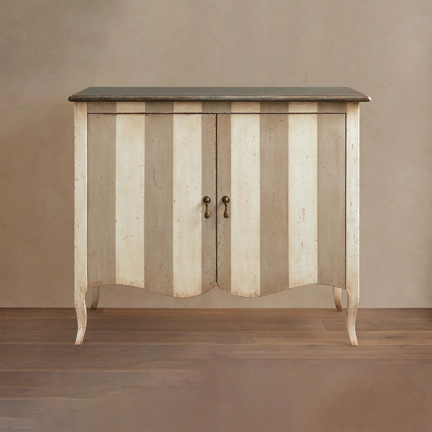 Orabela Amalfi Vintage Distressed Sideboard Buffet Storage Cabinet Hand-Painted Wood Entrance Cabinet