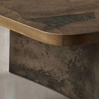 Pola Couchtisch aus Holz, Wabi-Sabi-Philosophie, Wohnzimmer-Mittel-Teetisch aus Eschenholz