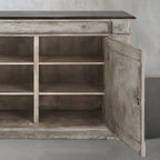 Messina Center Floral Bell'Arte Buffet Sideboard Wood Distressed Entryways Cabinet