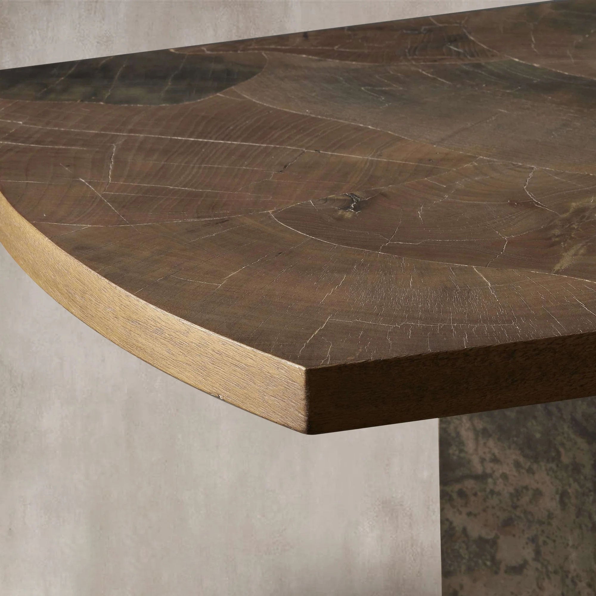 Pola Couchtisch aus Holz, Wabi-Sabi-Philosophie, Wohnzimmer-Mittel-Teetisch aus Eschenholz