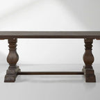 Kensington Expandable Solid Wood Dining Table with Dual Extensions Panel