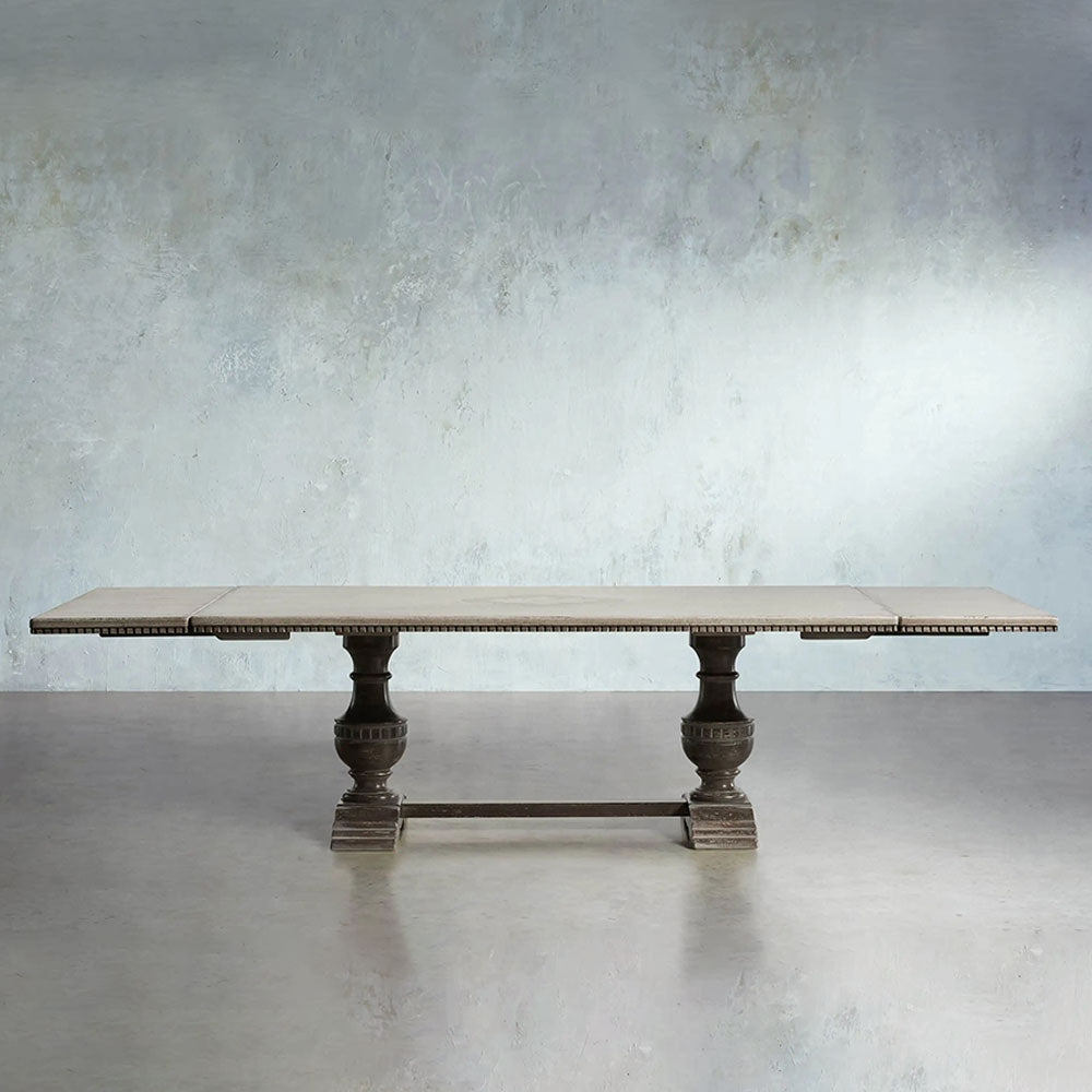 Bell'Arte Wood Expandable Dining Table Florence Center Hand-painted Floral Dining Table With two 20" Extensions