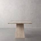 Ilaria Rectangle Natural Travertine Stone Dining Table