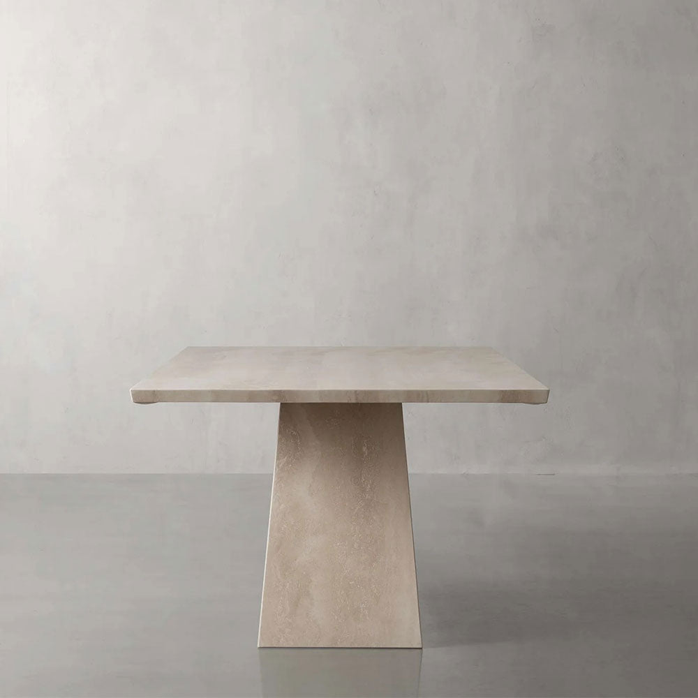 Ilaria Rectangle Natural Travertine Stone Dining Table