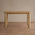 Sulina Wood Oak Extension Dining Table Drop-Leaf Design