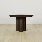 Reade Round Ash Wood Dining Table with Columnar Legs