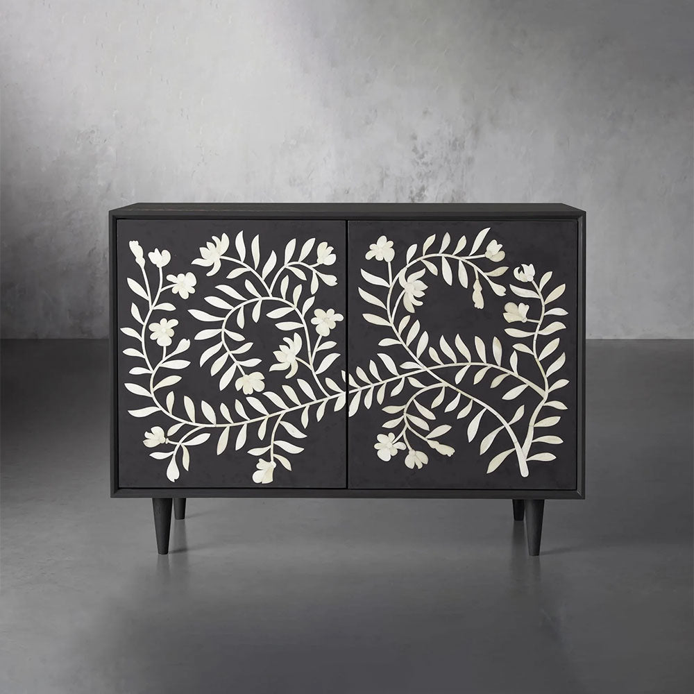 Divya Bone Inlay Buffet Sideboard Wood Entrance Storage Cabinet Luxury Living TV Cabinet