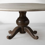 Girardi Margherita Bell'Arte Round Wood Dining Table Antique Vintage Distressed Furniture