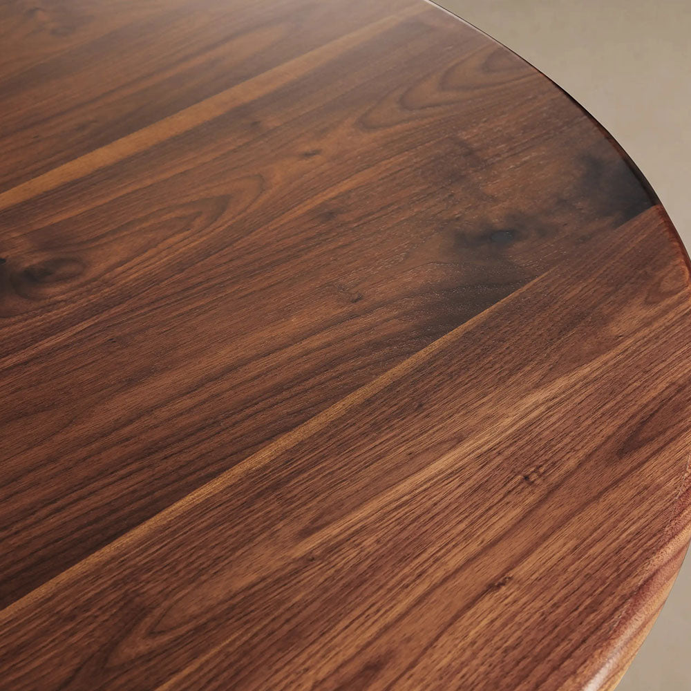Jacob Bistro Table Wood Round Dining Table with Wade Solid Cast Base