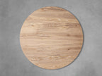 Sullivan Round Plinth Coffee Table Wood Oak Sofa Center Tea Table