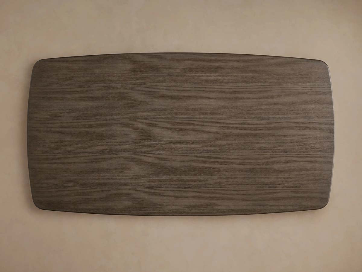 Saint Germain Rectangle Wood Dining Table with Solid Oak Top Wood Clement Base