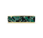 Luxury Walnut Media Console with Pixel-Inspired Design & Hidden Storage