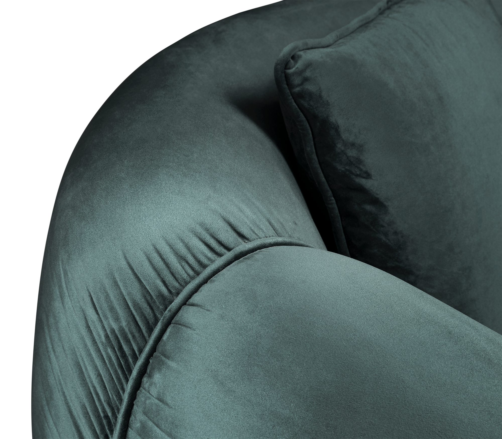 Luxury Sculptural Armchair with Polished Brass Accents & Vintage Contemporary Design