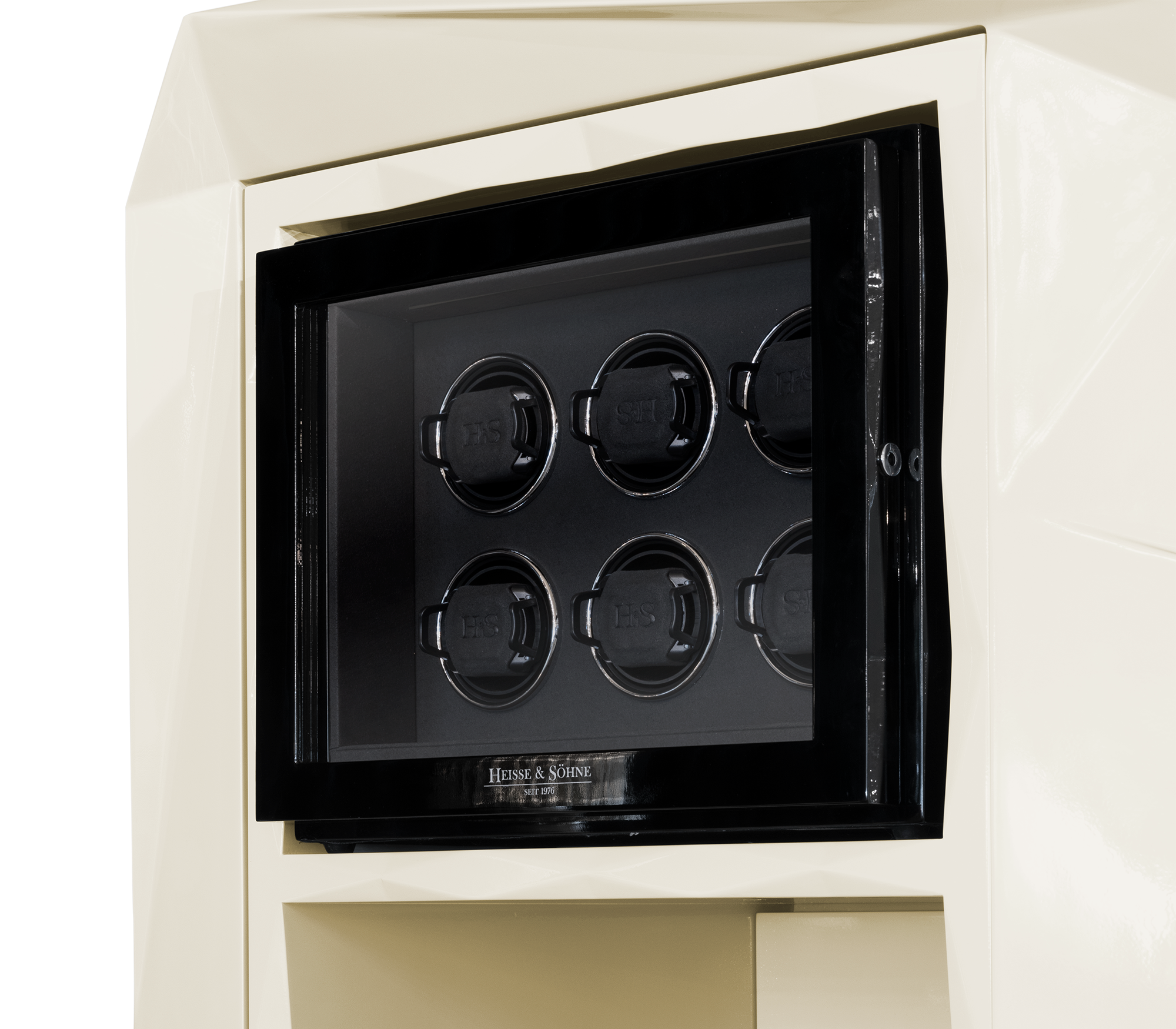 Luxury Diamond Floor Safe with Hidden Watch Winder & Certified High-Security Storage System