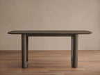 Saint Germain Wood Rectangle Dining Table with Solid Oak Top Rennes Base