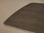 Saint Germain Wood Dining Table with Solid Oak Wood Top & Toulouse Base