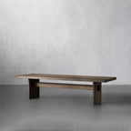 Mihaela Rectangle Oak Wood Dining Table