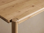 Sulina Wood Oak Extension Dining Table Drop-Leaf Design