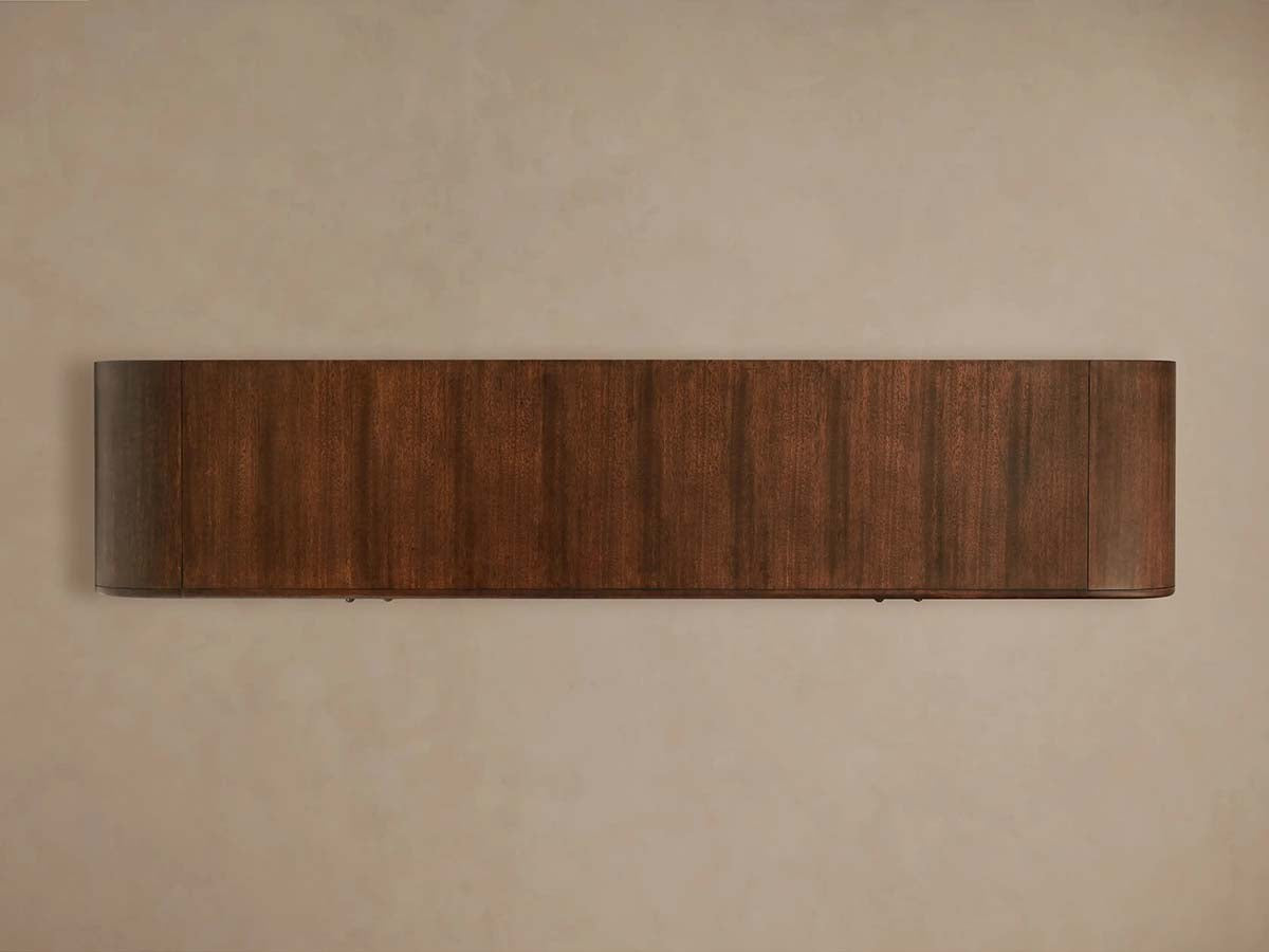 Frances Mahogany Wood Buffet Sideboard Media TV Cabinet Vintage  Entrance Storage Cabinet