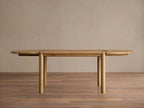 Sulina Wood Oak Extension Dining Table Drop-Leaf Design