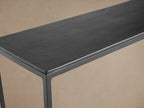 Kavali Slim Metall-Eingangskonsole Massiver Eisenrahmen Aluminiumoberfläche Flur-Eingangstisch