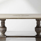 Bell'Arte Wood Expandable Dining Table Florence Center Hand-painted Floral Dining Table With two 20" Extensions