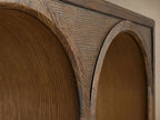 Console d'entrée Hattie en chêne massif, style rustique