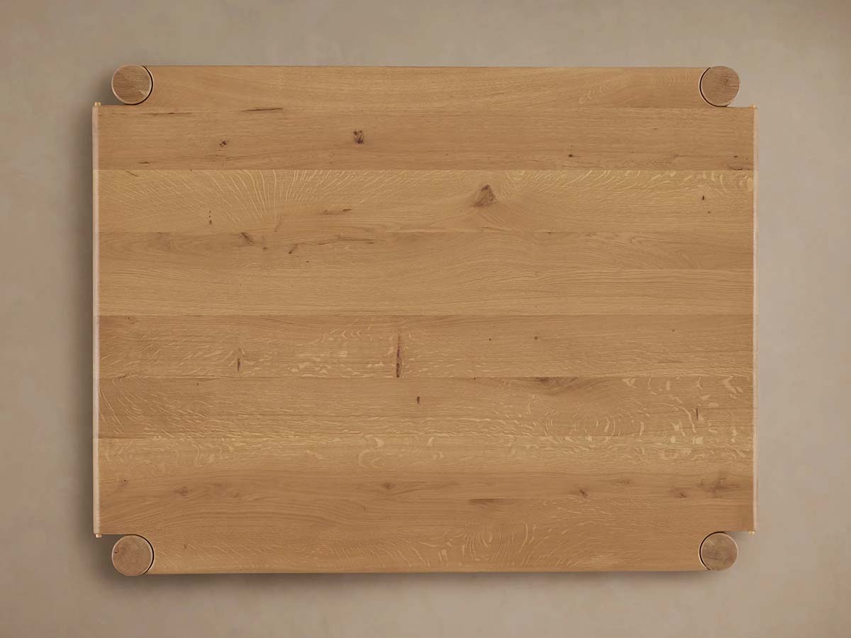 Sulina Wood Oak Extension Dining Table Drop-Leaf Design