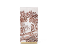 Luxury Display Cabinet with Hand-Painted Tile Artwork, Glass Shelves & Storage