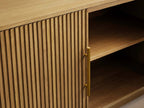 Finnley TV-Ständer aus Holz, moderne Medienkonsole, Aufbewahrungseinheit für Wohnzimmerfernseher