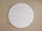 Danae Round Dining Table with Marble Stone Top Roman Column Base
