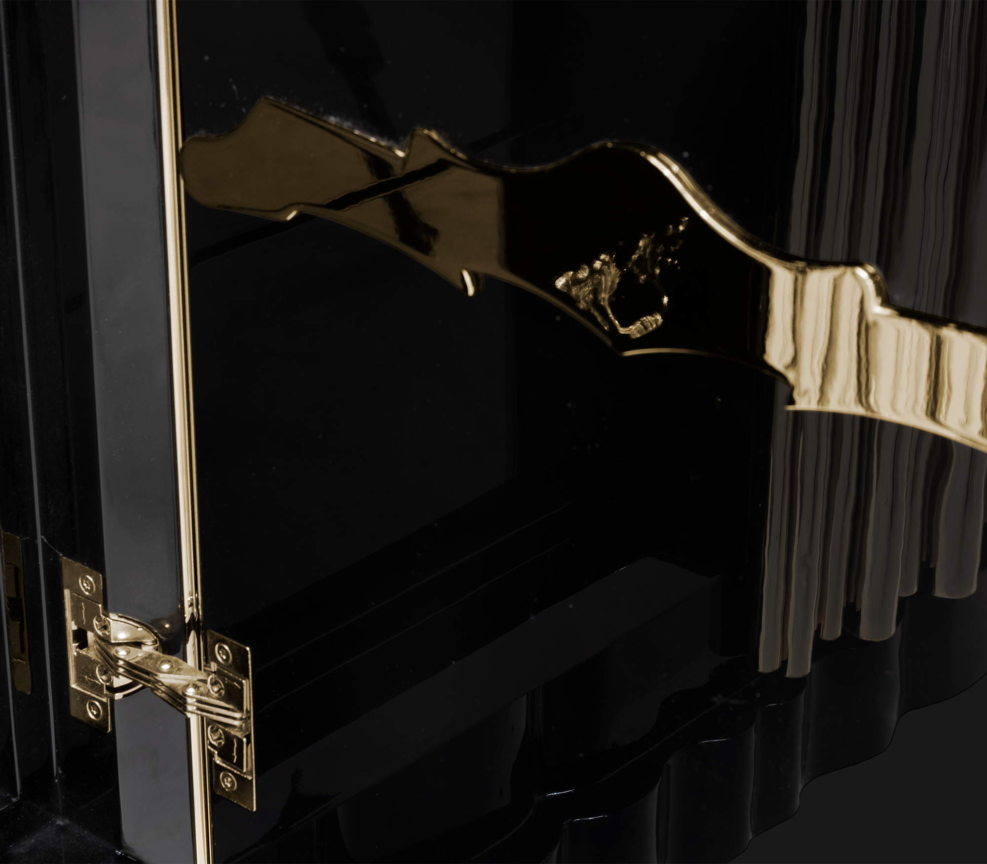 Luxury Symphony Watch Winder Safe with Gold-Plated Brass Pipes & High-Security Storage System