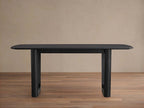 Saint Germain Wood Rectangle Dining Table with Solid Oak Top Rennes Base