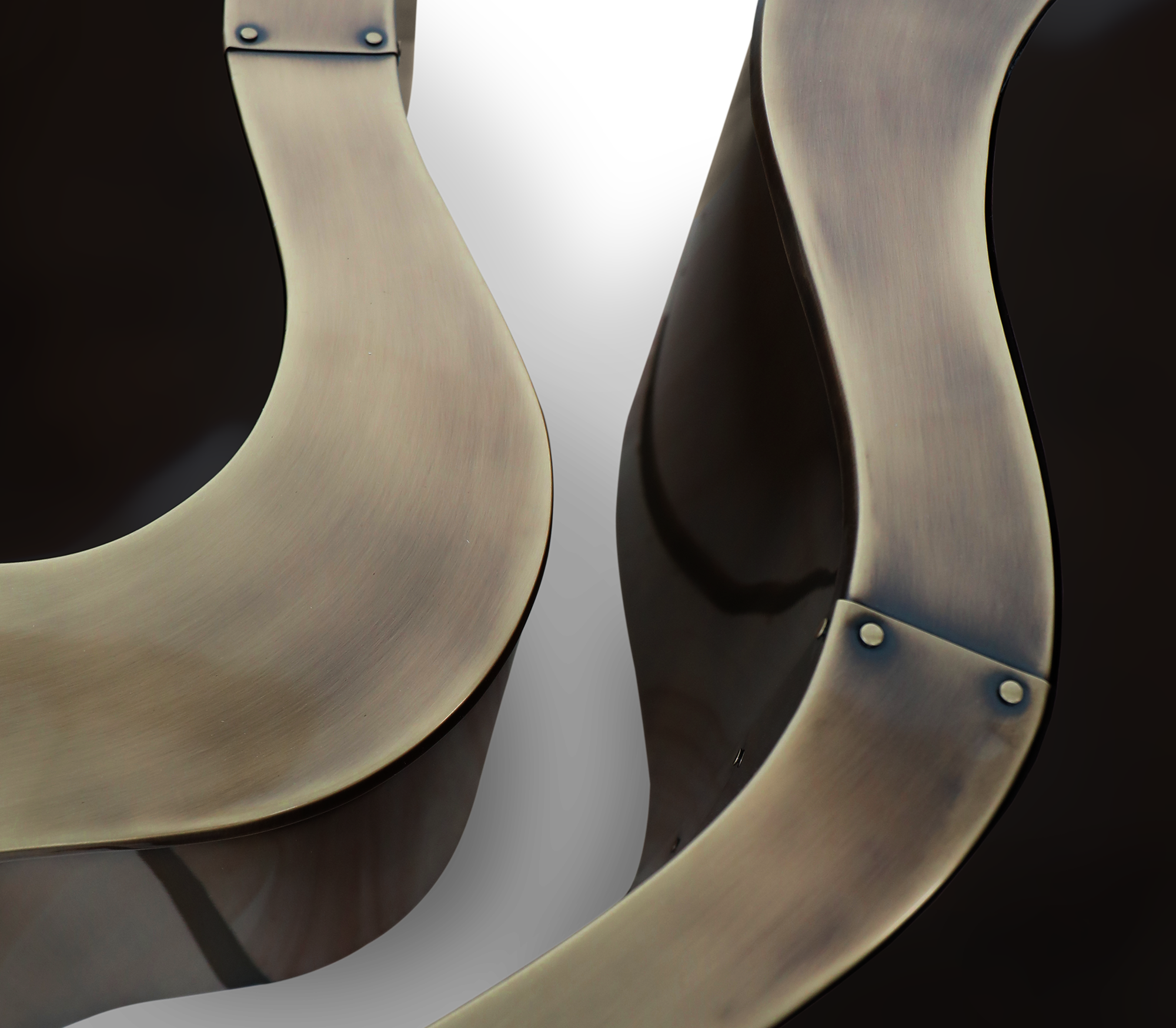 Luxury Hammered Brass Coffee Table with Wave Sculptural Design & Artisan Craftsmanship