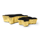 Luxury Patina Brass Coffee Table with Organic Sculptural Design & Handcrafted Finish